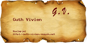 Guth Vivien névjegykártya